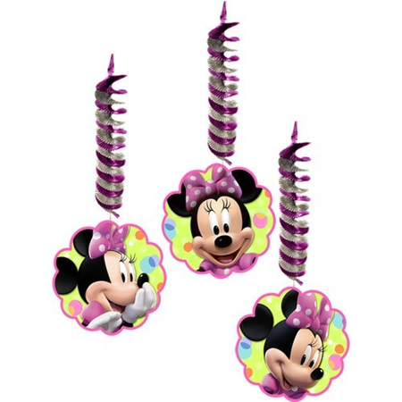 Minnie Mouse hanging Decorations 3 pack