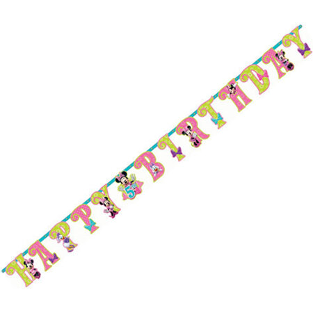 Minnie Mouse - Jumbo Party Banner - Add a Letter