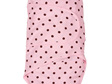 Miracle blanket pink with chocolate spot - a swaddle that makes life easy