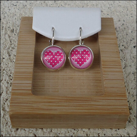 Misc Earrings - Pink Heart