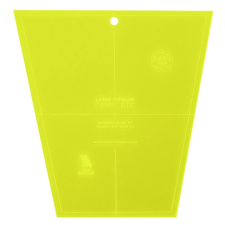 Missiouri Star Large Tumbler Template for 10” Squares
