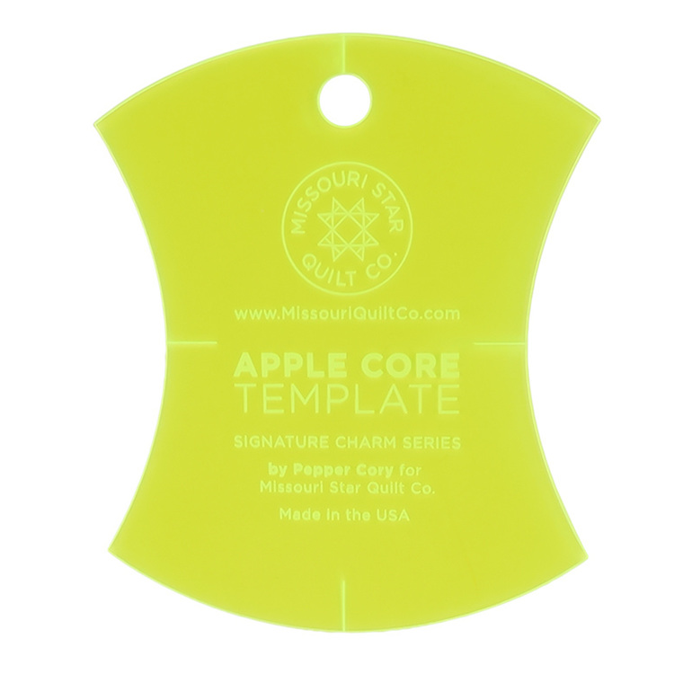 Missouri Star Small Apple Core (4 1/2") Template