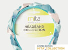 Mita BG5391CD Satin Plait Head Band Blue and Pink hair accessory