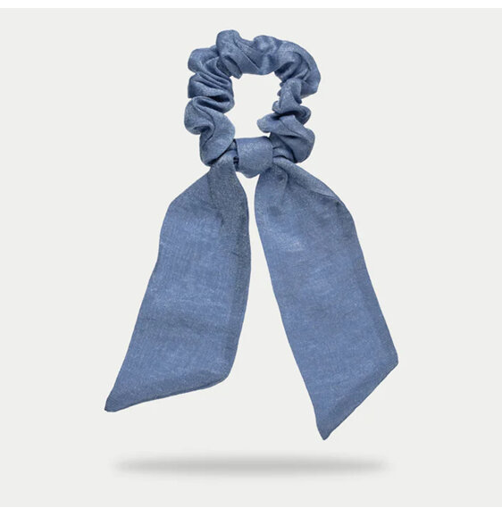 Mita HS4693CD Blue Scrunchie Scarf Hair tie