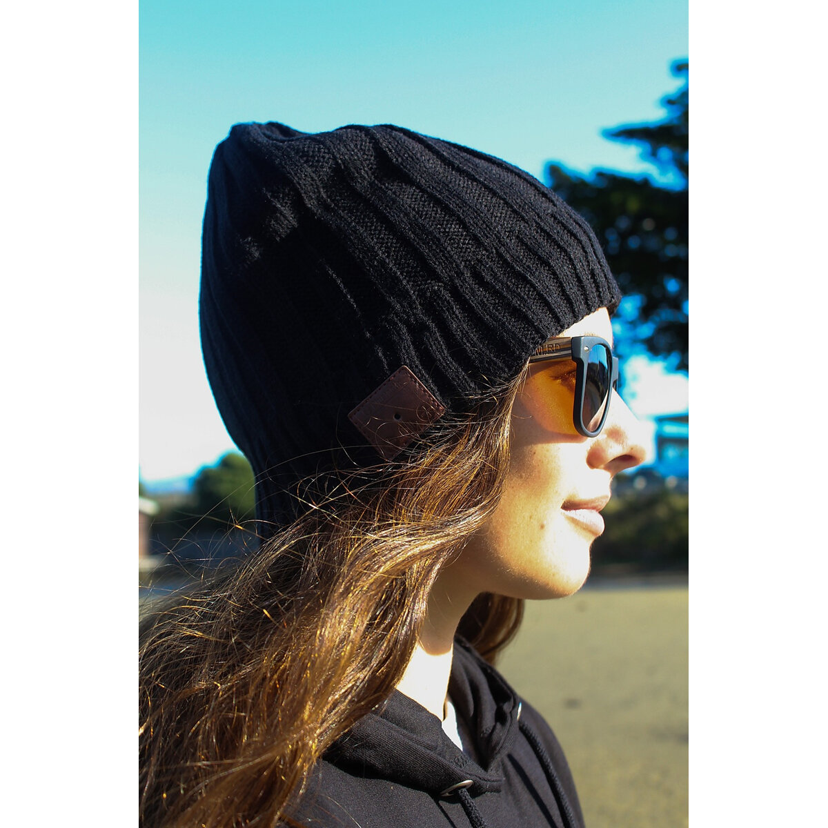 Moana Road Beanie with Built in Wireless Headphones Black