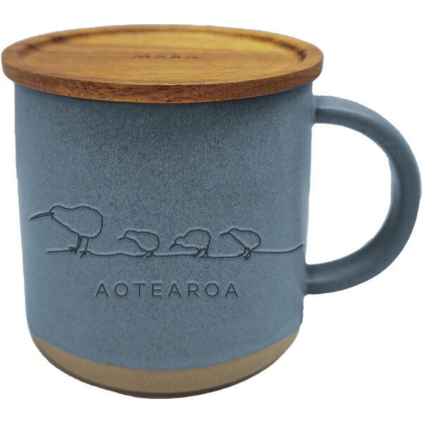Moana Road Ceramic Mug Kiwi Blue