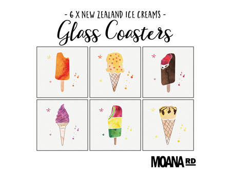 Moana Road Coasters Ice Cream