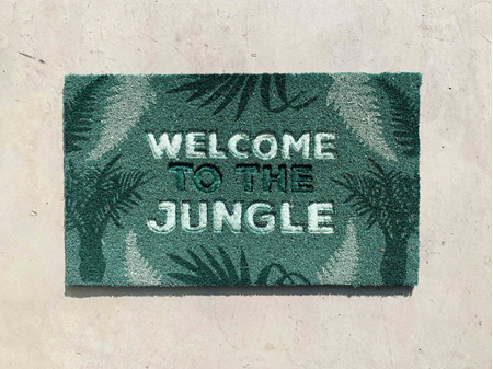 Moana Road Doormat Welcome to the Jungle
