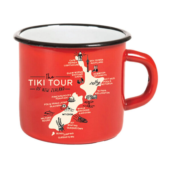 Moana Road Enamel Mug Tiki Tour Red Large
