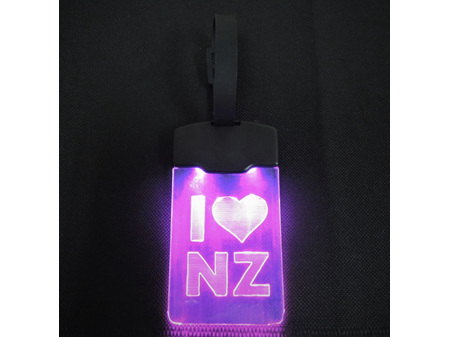 Moana Road Light Up Luggage Tag Up I Heart NZ