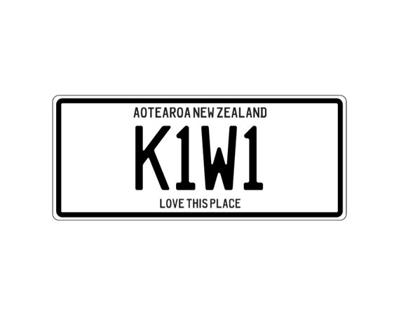 Moana Road Magnet Number Plate Kiwi