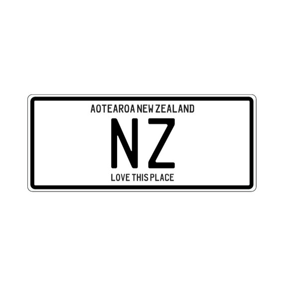 Moana Road Magnet Number Plate NZ