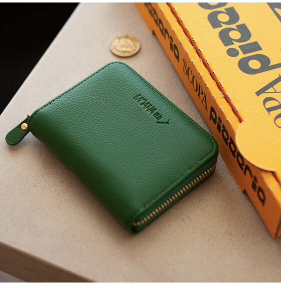 Moana Road Mission Bay Wallet Green Vegan Leather
