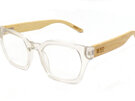 Moana Road Reading Glasses + Free Case!, +1.50 Rectangular Clear
