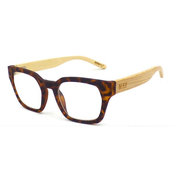 Moana Road Reading Glasses + Free Case!, +1.50 Rectangular Dark Tortoiseshell