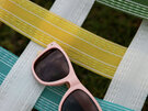 Moana Road Sunglasses + Free Case ! , 50/50 Pink Frames Brown Lens 459