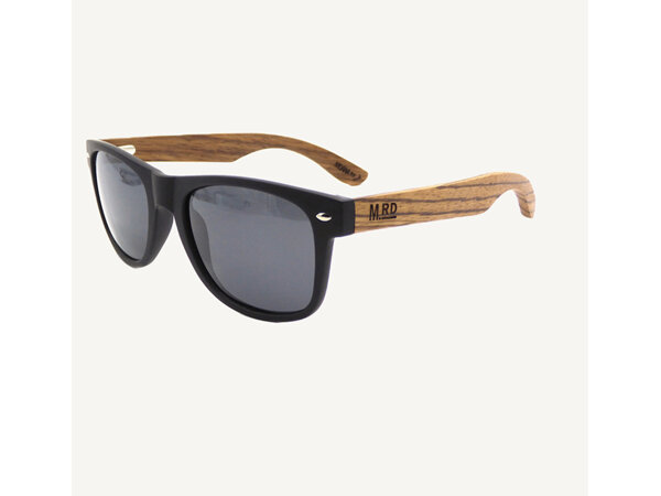 Moana Road Sunglasses + FREE Case!, 50/50's Black with Zebra Arms 3009