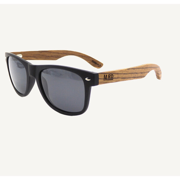 Moana Road Sunglasses + FREE Case!, 50/50's Black with Zebra Arms 3009