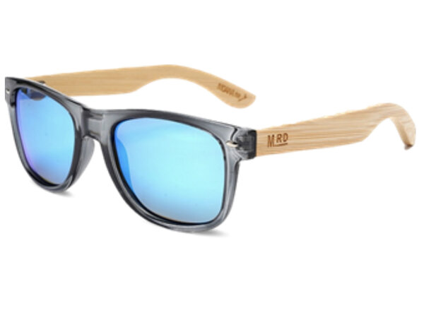 Moana Road Sunglasses + FREE Case!, 50/50's Grey & Wood 3012