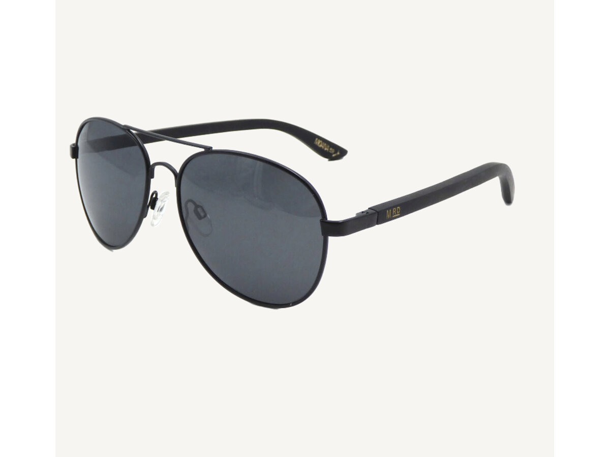 Moana Road Sunglasses + FREE case!,  Aviator Black Lens 3902