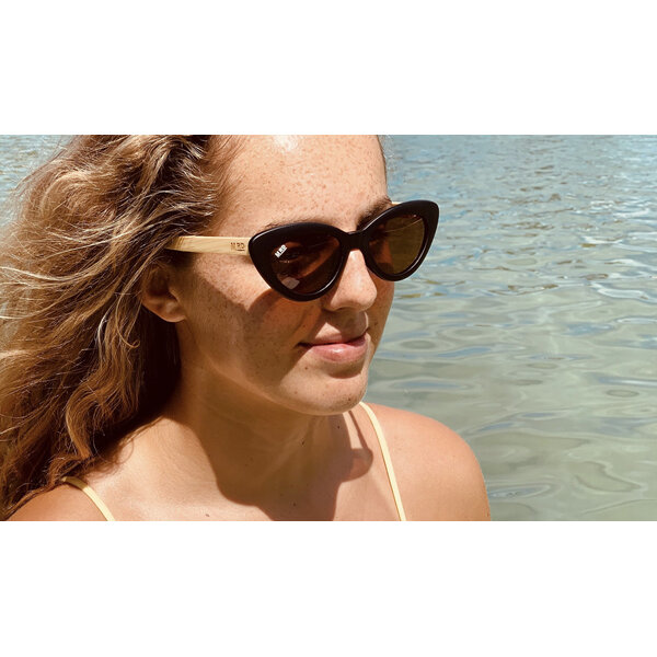 Moana Road Sunglasses + Free Case ! , Bette Davis Black 3700