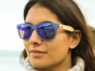 Moana Road Sunglasses + Free Case ! , Blue with Reflective Lens 461