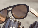 Moana Road Sunglasses + Free Case!, Boogie Wonderland Dark Wood Arms 3840