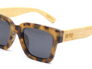 Moana Road Sunglasses + Free Case! Cilla Black Tortoiseshell with Wood Arms 3760