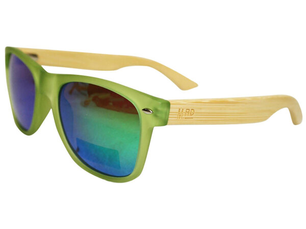 Moana Road Sunglasses + Free Case ! , Green with Reflective Lens 456