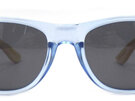 Moana Road Sunglasses + Free Case ! , Ice Blue with Wood Arms 3007