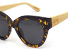 Moana Road Sunglasses + Free Case ! , Ingrid Bergman Tortoiseshell with Wood Arms 3661