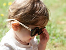 Moana Road Sunglasses + Free Case!, Kids Bambino Black Wood Arms 3360