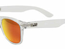 Moana Road Sunglasses + Free Case! Plastic Fantastic Clear Frame Orange Reflective Lens 3282
