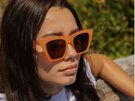 Moana Road Sunglasses + FREE Case!, Shelly Winters Orange 4005