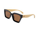Moana Road Sunglasses + FREE Case!, Weekender Black with Wood Arms 3270