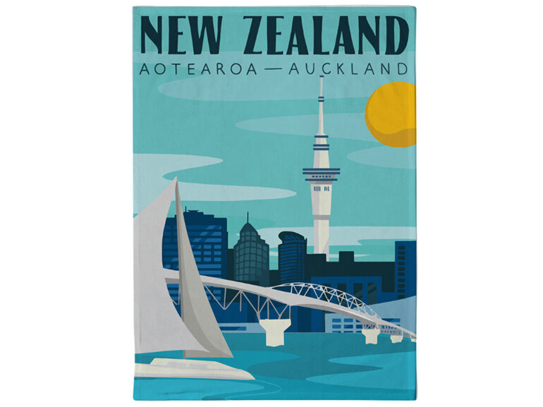 Moana Road Tea Towel Auckland