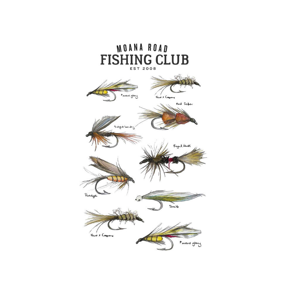 Moana Road Tea Towel Fly Fishing Club