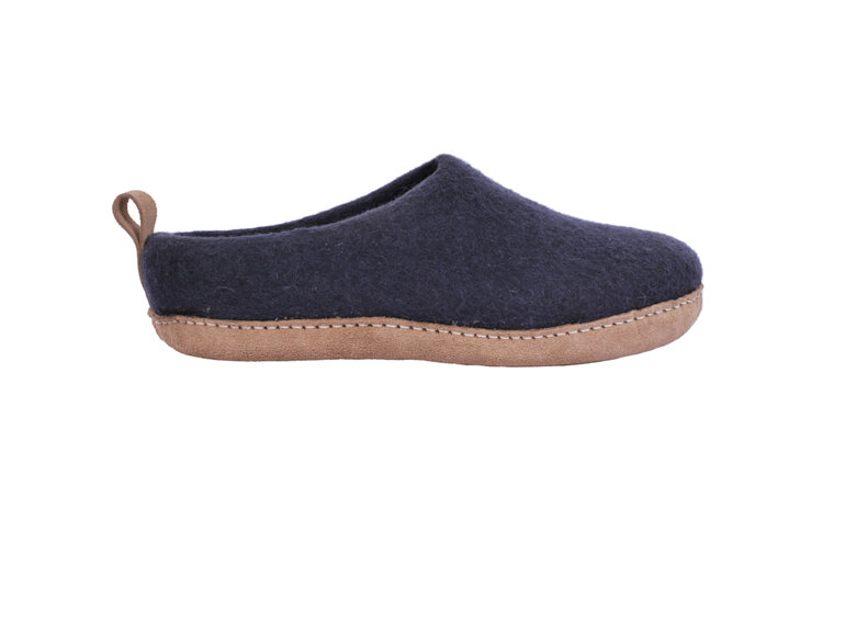 Moana Road Toesties Slippers HOT DEAL!, Leather Sole Navy 45