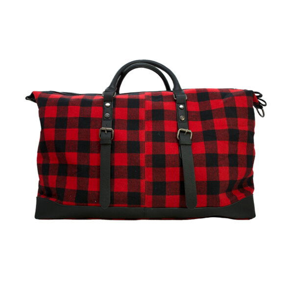 Moana Road Waikawa Red Check Bag