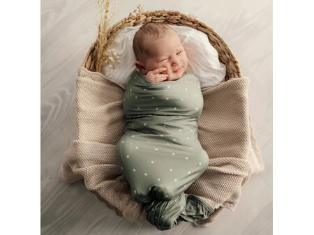 Mod & Tod - Stretchy Swaddle - Earthy Sage