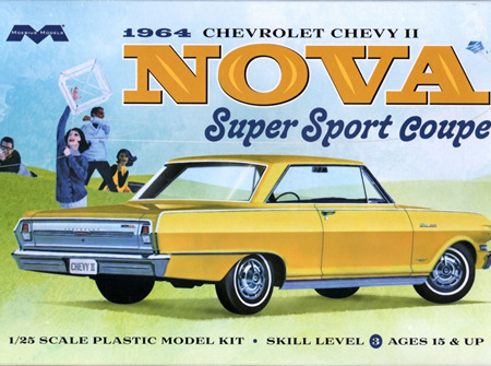 Moebius 1/25 1964 Chevrolet Chevy II Nova Super Sport Coupe (MOE2320)