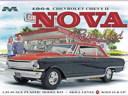 Moebius 1/25 1964 Chevy II Nova Resto Mod (MOE2321)