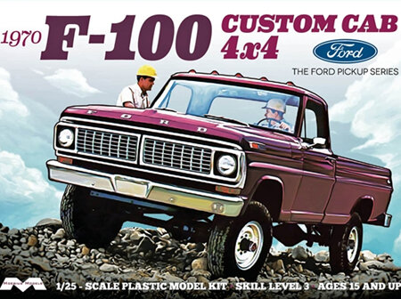 Moebius 1/25 1970 Ford F-100 Custom Cab 4x4 (MOE1230)