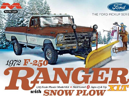 Moebius 1/25 1972 F-250 Ranger XLT w/ Snow Plow (MOE2568)