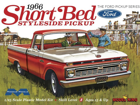 Moebius/Model King 1/25 1966 Short Bed Ford Styleside Pickup (MDK1233)