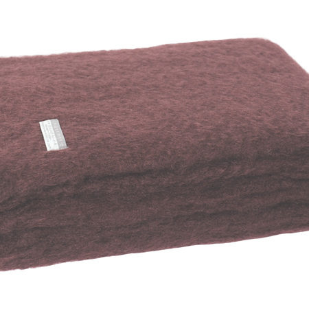Mohair Throw Blanket - Mulberry