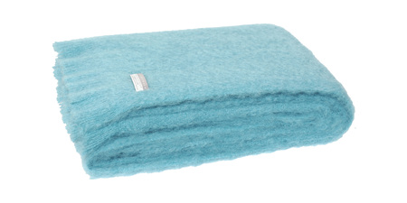 Mohair Throw Blanket - Seaspray