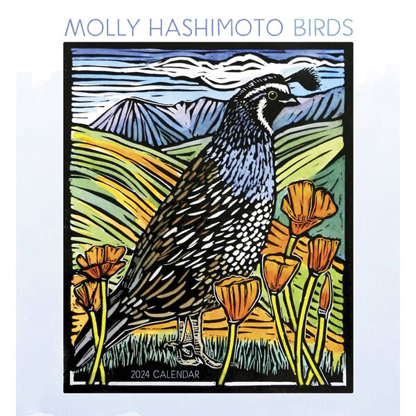 Molly Hashimoto Birds 2024 Wall Calendar by Pomegranate