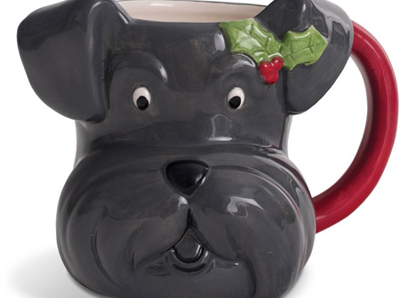Molly & Rex - Scotty Dog - Christmas Ceramic Mug