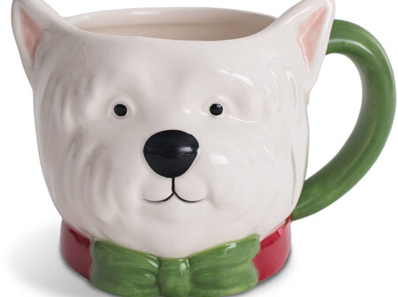 Molly & Rex - Terrier - Christmas Ceramic Mug